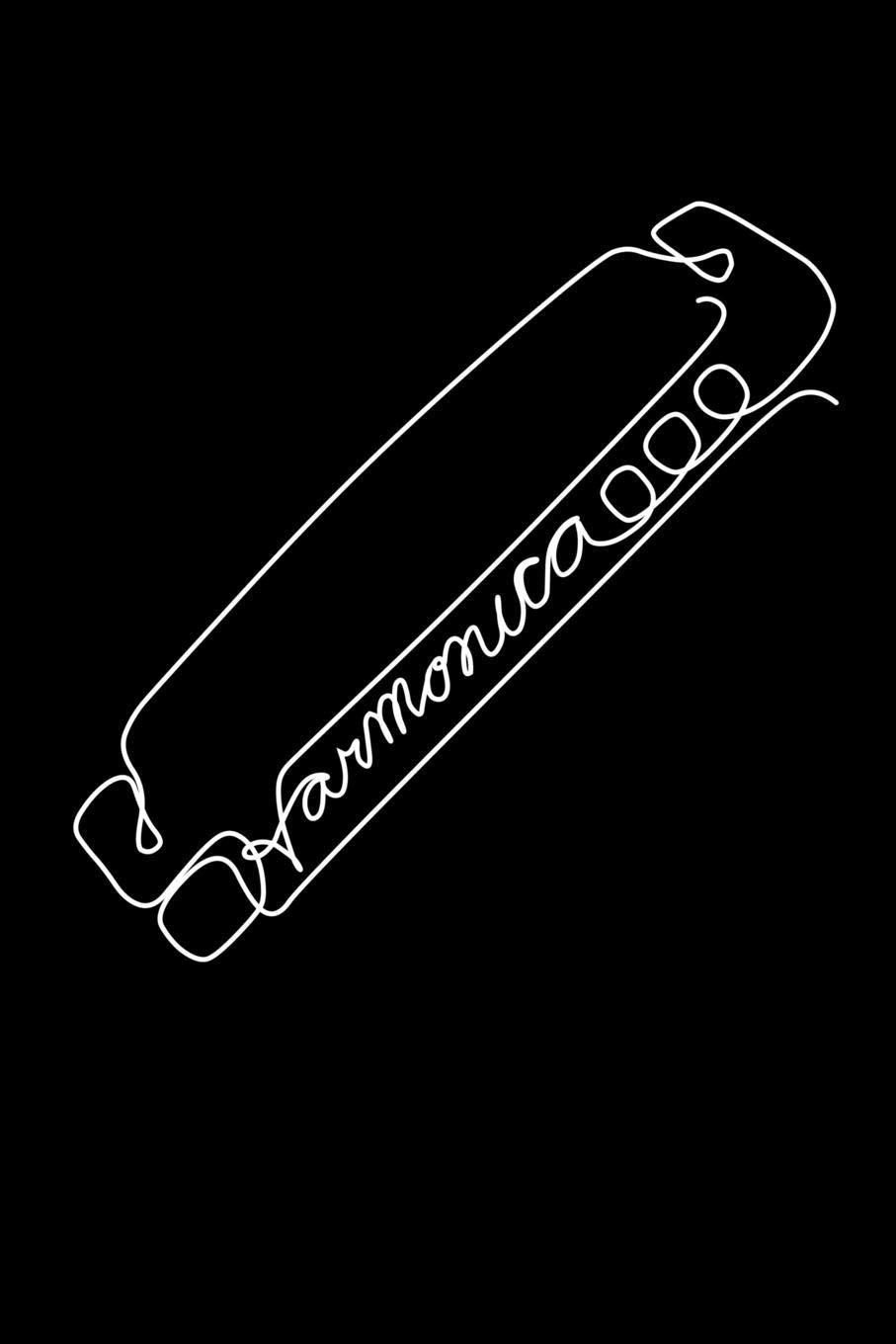 Harmonica: Dot Grid Notebook (6”x 9” inch size = nearly DIN A5 - 120 Pages) - perfect as music book or song writing book, suitable gift for Harmonica musicians! Books