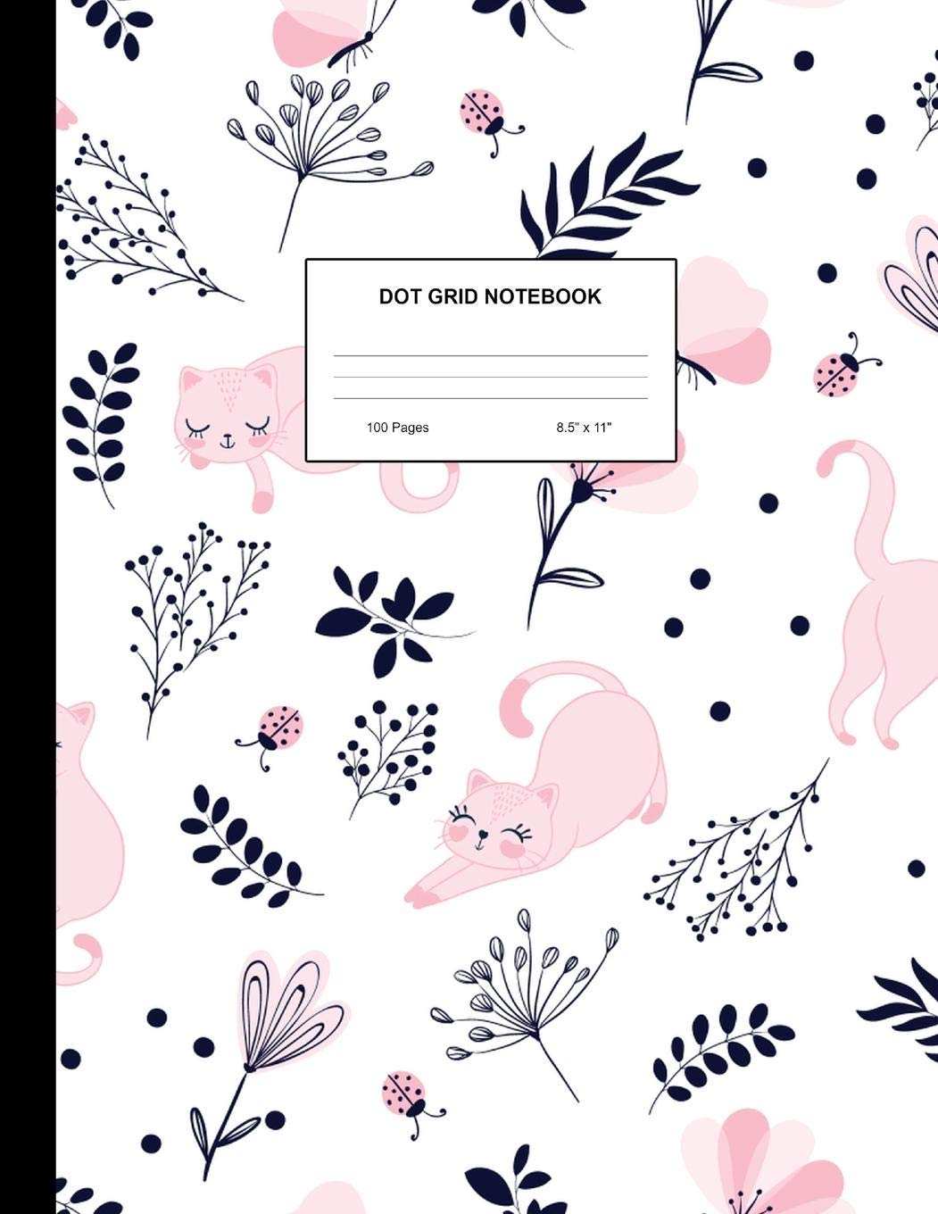 Dot Grid Notebook: Dotted Bullet Journal - Large 8.5 x 11 with 100 Pages White Paper for School Supplies, Office and Home Use - Design Code A4 109 Media & Communication