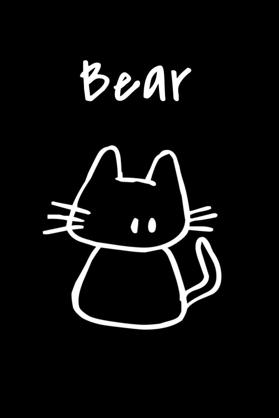 Bear: Composition Notebook Plain College Ruled Wide Lined 6" x 9” Journal Cute Funny Kawaii Gifts for Cat Lover’s Organizer Record Log Passwords ... School Teens Kids Workbook for Writing Notes Essays & Short Stories