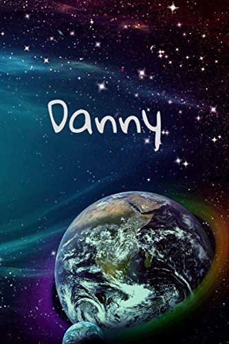 Danny: Personalised Space Cover Notebook | 160 Ruled Pages | 6x9 Journal | Paperback Diary | Glossy Finish Essays & Short Stories