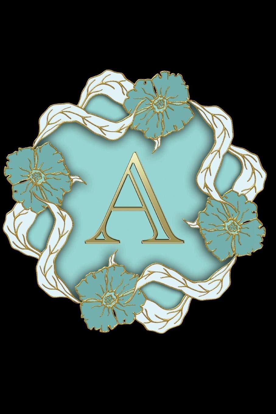 A: Personalized Monogrammed Initial "A" Notebook, Journal or Diary for Women and Girls Makes a Great Personalized Gift Media & Communication