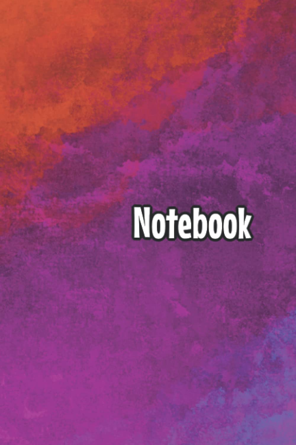 Notebook: Abstract Rainbow Colors (6x9) Essays & Short Stories