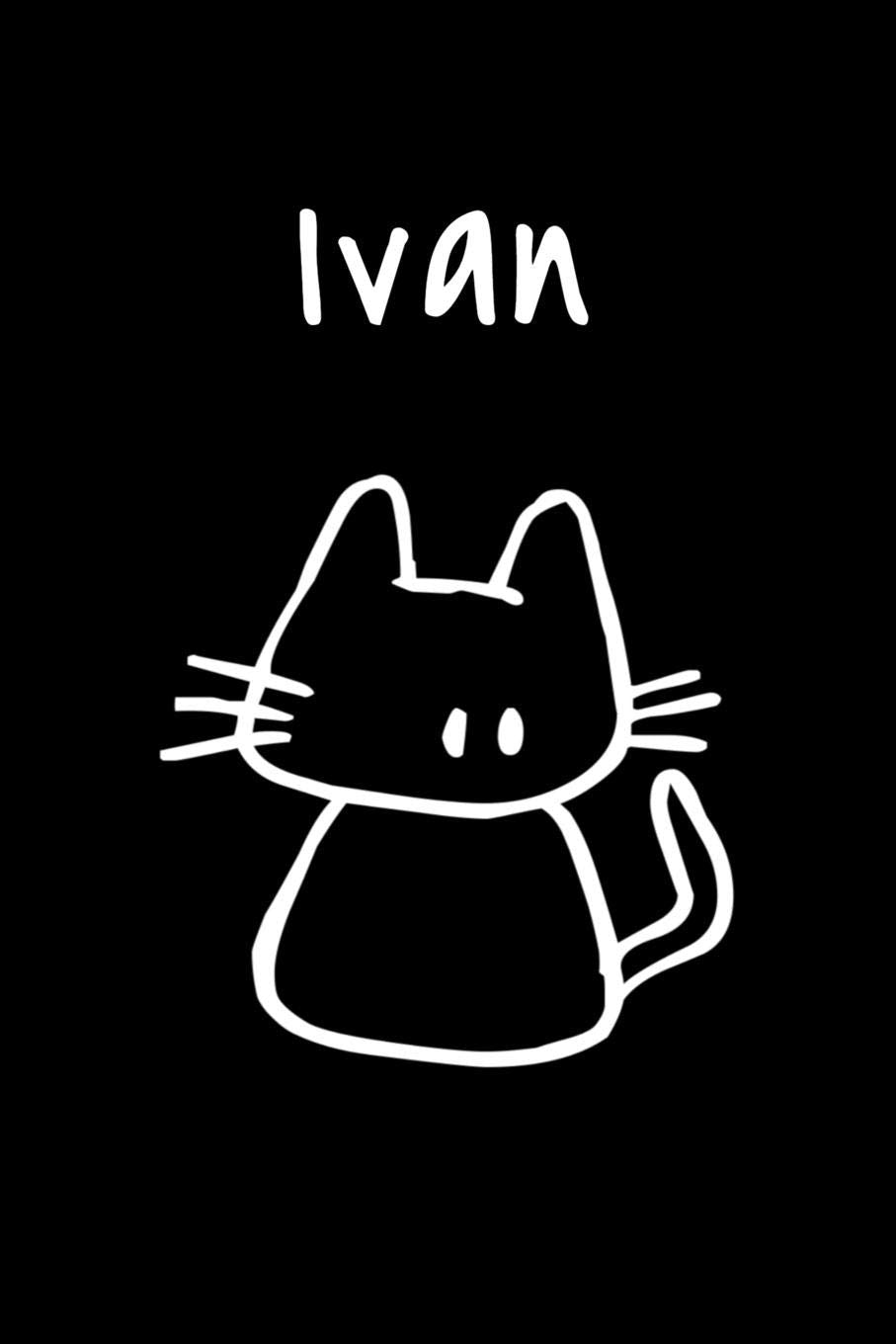 Ivan: Composition Notebook Plain College Ruled Wide Lined 6" x 9” Journal Cute Funny Kawaii Funny Meow Gifts for Cat Lover’s Organizer Record Log ... School Teens Kids Workbook for Writing Notes Essays & Short Stories