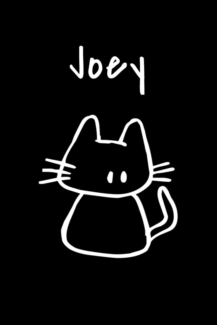 Joey: Composition Notebook Plain College Ruled Wide Lined 6" x 9” Journal Cute Funny Kawaii Meow Gifts for Cat Lover’s Organizer Record Log Passwords ... School Teens Kids Workbook for Writing Notes book