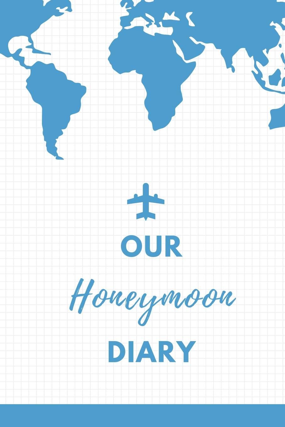 OUR HONEYMOON DIARY: A5 notebook dotted | unique wedding gift for bride or groom | honeymoon journal | engagement present | planner | bridal shower giftidea Books