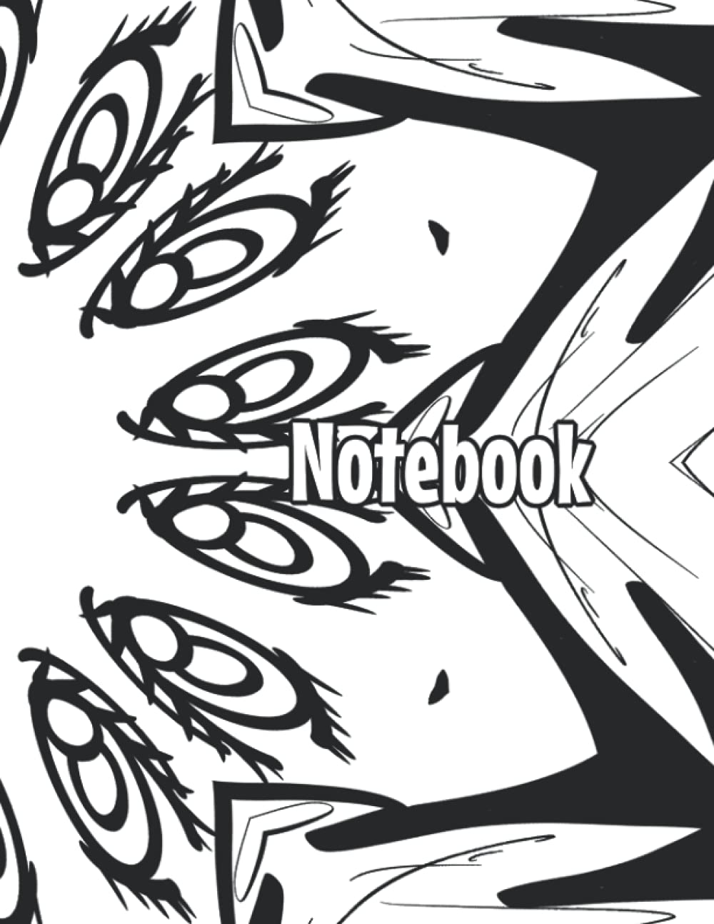 Notebook: Abstract Rainbow Colors (8.5x11) Essays & Short Stories