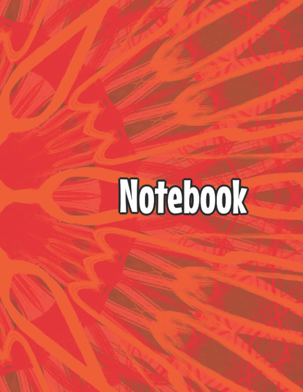 Notebook: Abstract Rainbow Colors (8.5x11) book