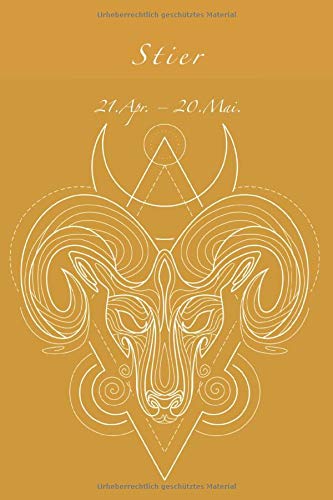 Stier: Sternzeichen Stier Notizbuch Notizen Journal Tagebuch Ideenbuch Notizheft mit persönlichen Sternzeichen. 120 Seiten Punkteraster soft Cover DIN A5 Religion & Esotericism