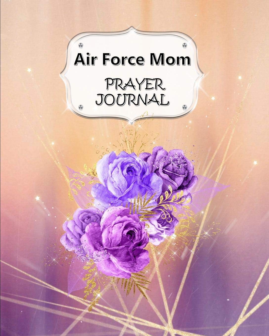 Air Force Mom Prayer Journal: 60 days of Guided Prompts and Scriptures | For a Closer Walk With God | Peach Purple Floral Flowers Religion & Esotericism
