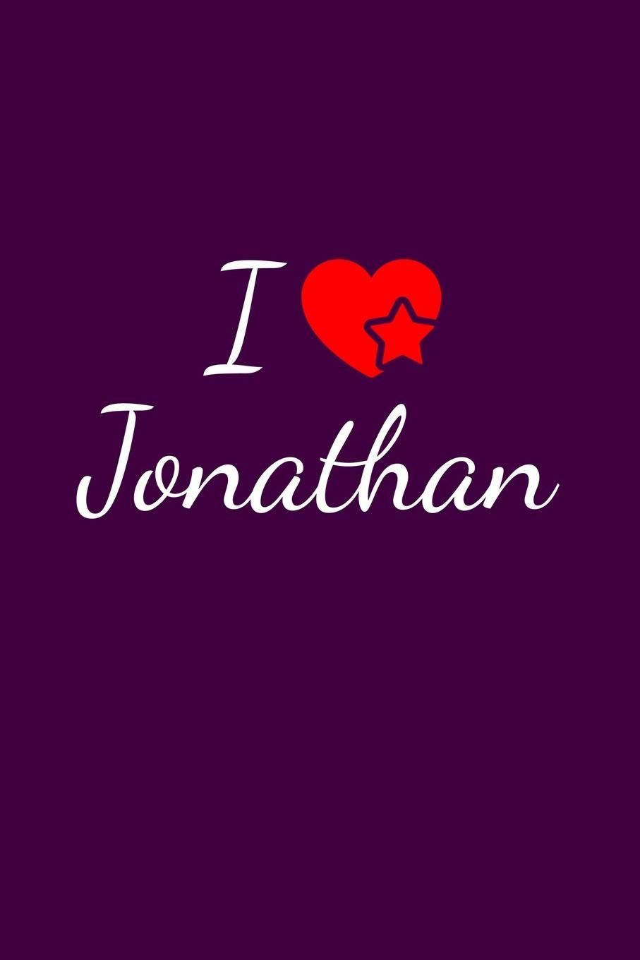 I love Jonathan: Notebook / Journal / Diary - 6 x 9 inches (15,24 x 22,86 cm), 150 pages. For everyone who's in love with Jonathan. Books