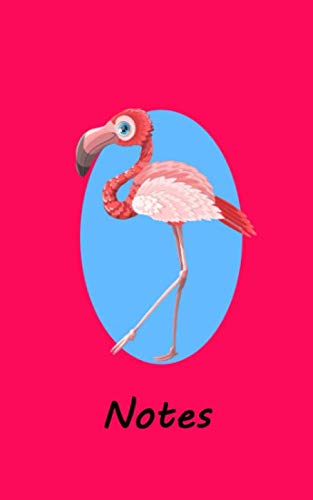 Notes: Oiseau flamant rose, Bloc Notes, Carnet de Notes, Cahier, Notebook, Journal 100 pages lignées, pour écrire, lettrage, calligraphie, gribouiller Leisure & Fun