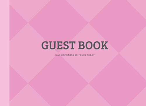 Guest Book: Cute Style Party Guest & Birthday Book Sign in Book Keep Memorial Birthday, Home Party, Anniversary size 8.25 x 6 " 102 Lined Pages Parents & Children