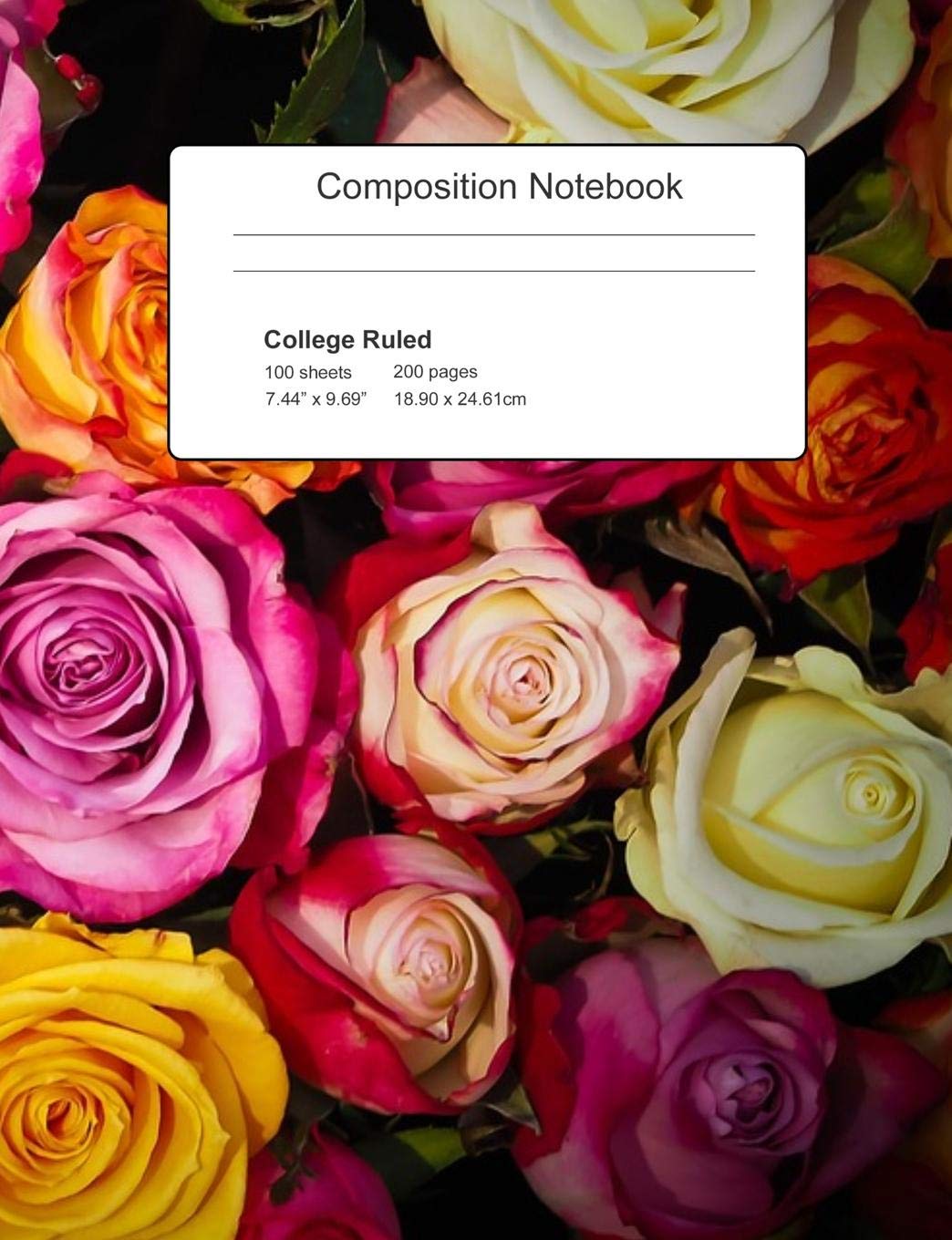 Composition Notebook, College Ruled: Pink Flowers, Floral Design Garden & Plants