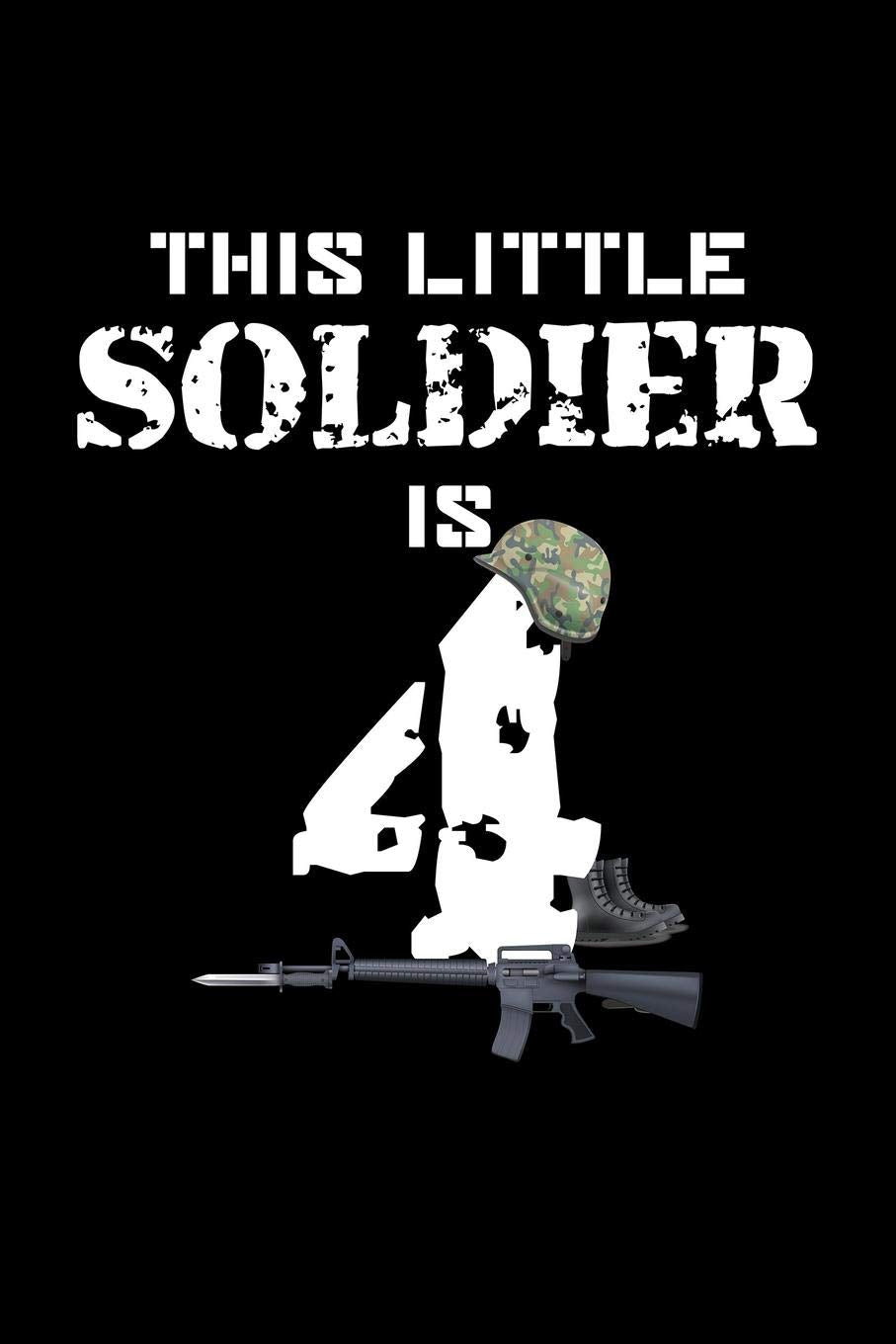 This Little Soldier Is 4: Blank Paper Sketch Book - Artist Sketch Pad Journal for Sketching, Doodling, Drawing, Painting or Writing Arts & Music