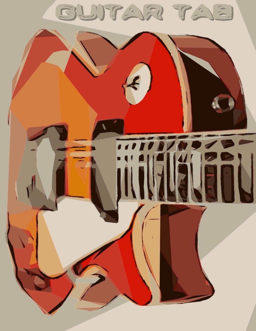 Guitar Tab: Guitar Tablature Notebook 5 Blank Chord Diagrams Seven 6-Line Staves on 110 Pages 8.5x11 Sheet Music