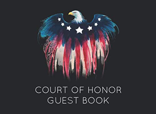 Court of Honor Guest Book: Ceremony Guest Book with spaces for name and thoughts Travel Guides