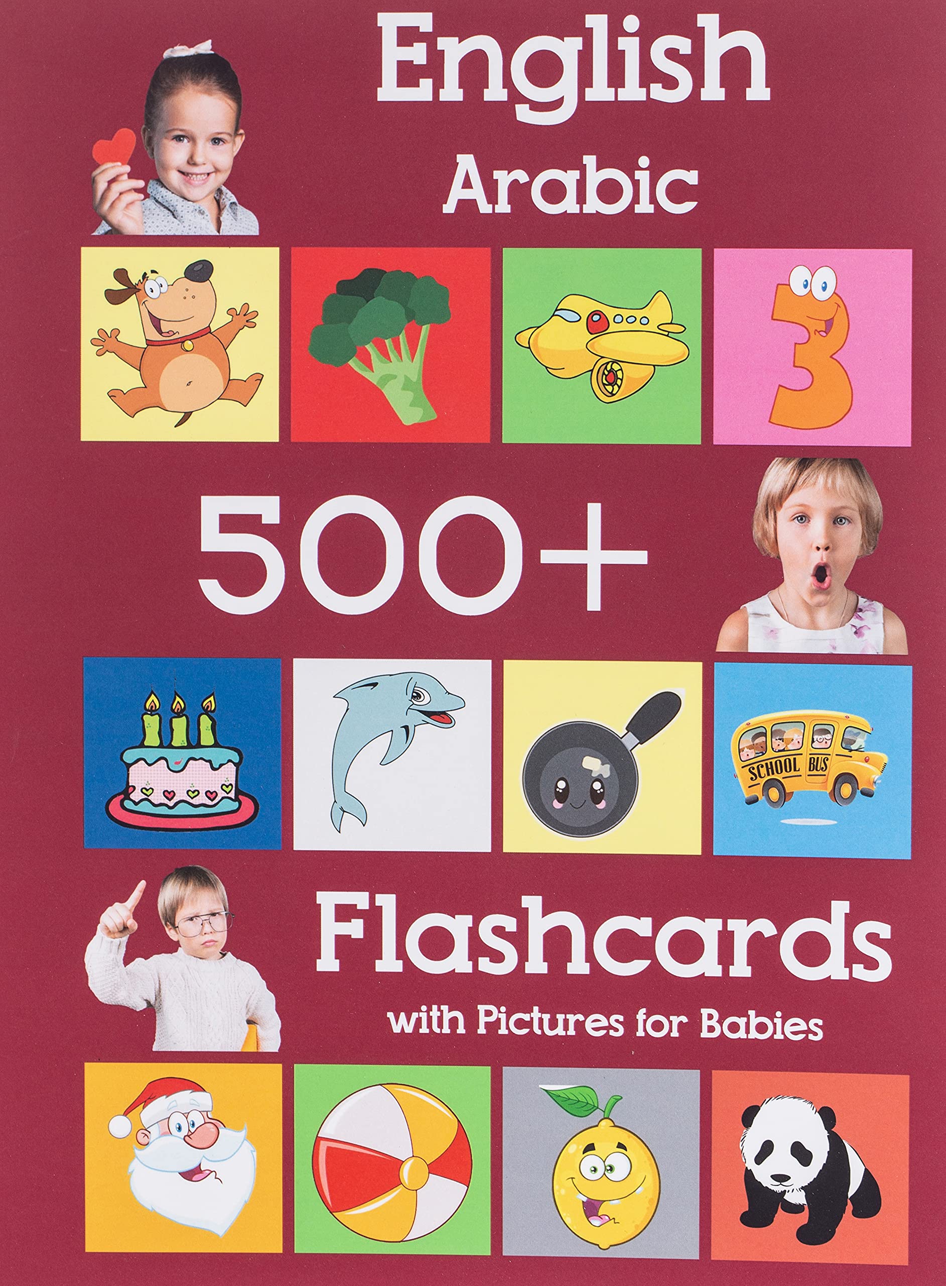 English Arabic 500 Flashcards with Pictures for Babies: Learning homeschool frequency words flash cards for child toddlers preschool kindergarten and kids (Learning flash cards for toddlers, Band 14) Foreign Languages ​​& Dictionaries