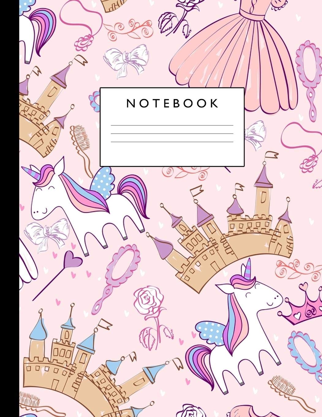 Notebook: Cute Lined Journal Ruled Composition Note Book to Draw and Write In for Girls and Boys - Home School Supplies for K-12 Grade Highschool and College : Cover Design 049 Learning & Reference