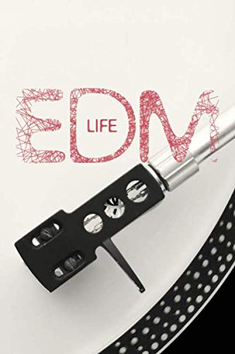 EDM Life Journal #4: Electronic Music Journal Notebook to write in 6x9 - 150 lined pages - Cool Dj Gifts Ideas Arts & Music