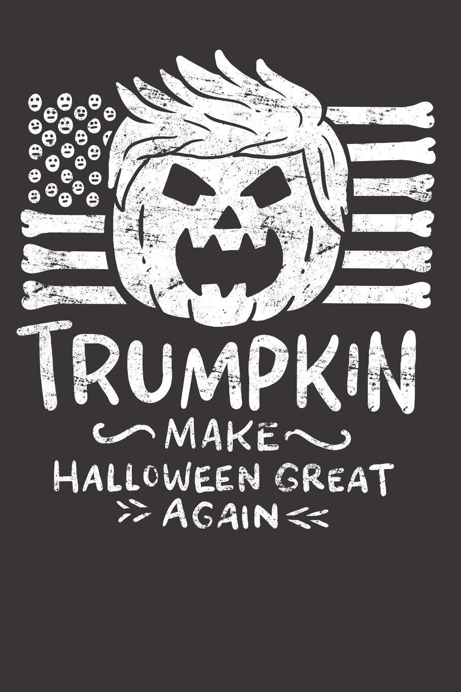 Halloween Trump Pumpkin Notebook Journal: Halloween Trump Pumpkin Notebook Journal Cpllege Ruled Journal 6 x 9 120 Pages Books