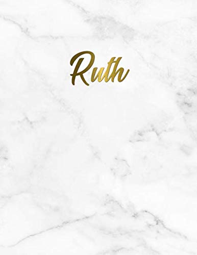 Ruth: 2020-2021 Two-Year Weekly & Monthly Planner, Agenda & Organizer | To-Do’s, Inspirational Quotes, Vision Board, 20+ Notes Pages & More | Marble & Gold Personal Name Gift for Girls & Women Business, Finance & Career