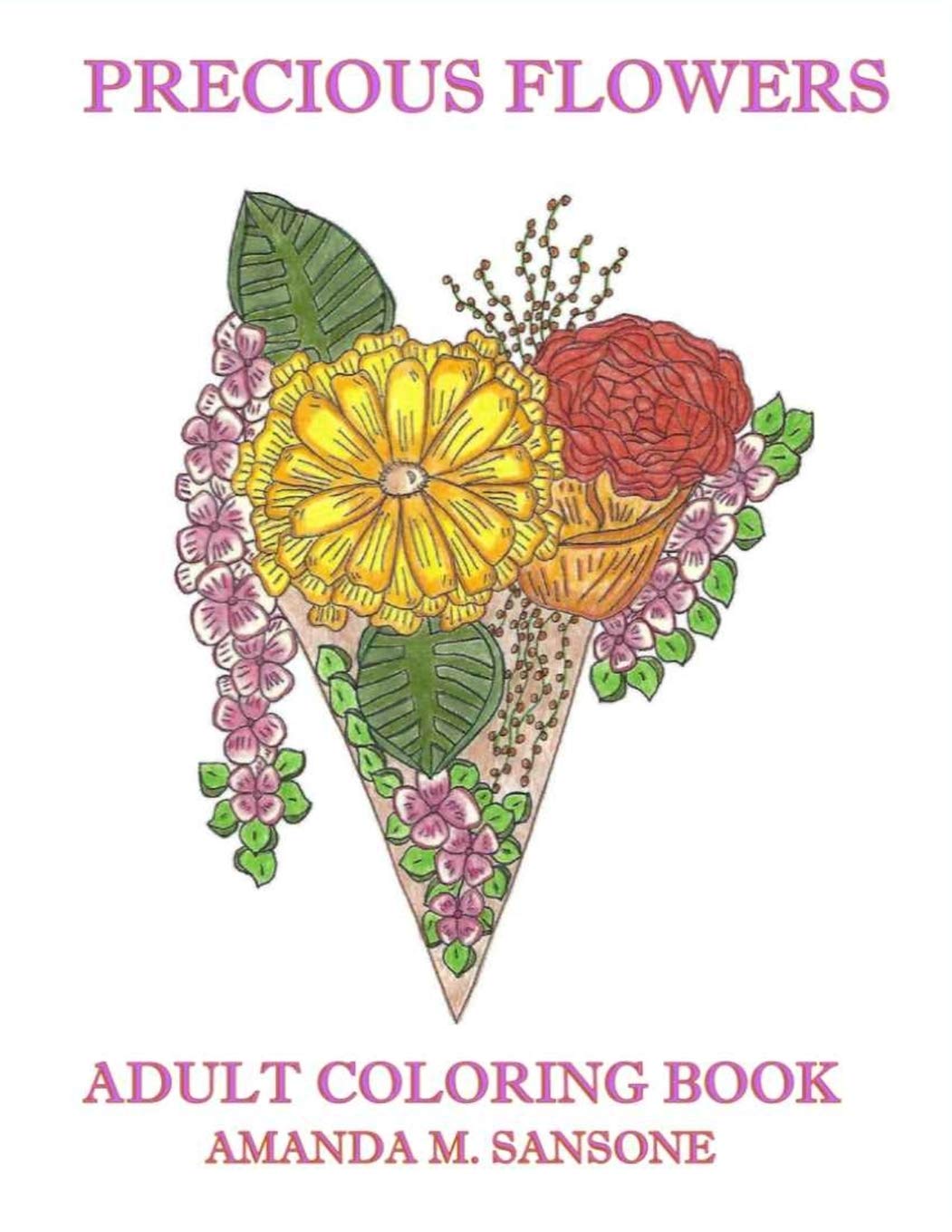 Precious Flowers: Adult Coloring Book Film, Art & Culture