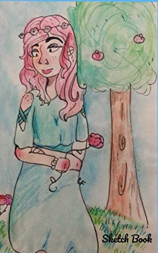 Sketch Book: Original Artwork Watercolor Sketch Book Girl By the Apple Tree 5" X 8" 100 Pages Books