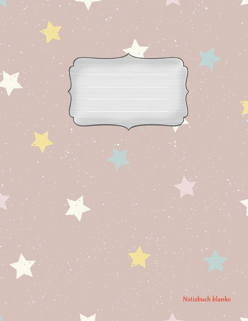 Notizbuch blanko: Sterne - A4 Format | 112 Seiten | Notizbuch mit Register |ideal als Tagebuch, Skizzenbuch, Sketchbook, Zeichenbuch oder leeres Malbuch Parents & Children