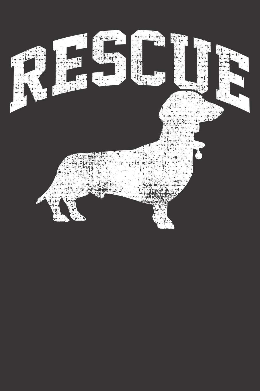 Notebook: Dot Grid Dotted 6x9 120 Pages Wiener Dachshund Vintage Rescue Books