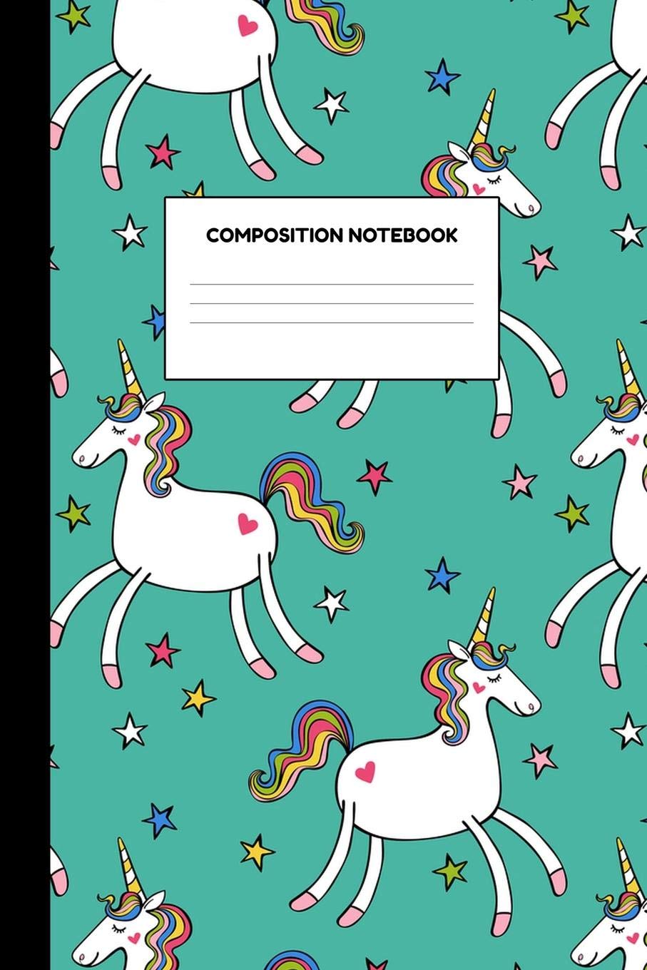 Composition Notebook: Splendid Unicorn School Supplies for Girls - College Ruled Paper Notebook Journal Blank Lined Workbook for Teens Kids Students for Home School for Writing Notes Books