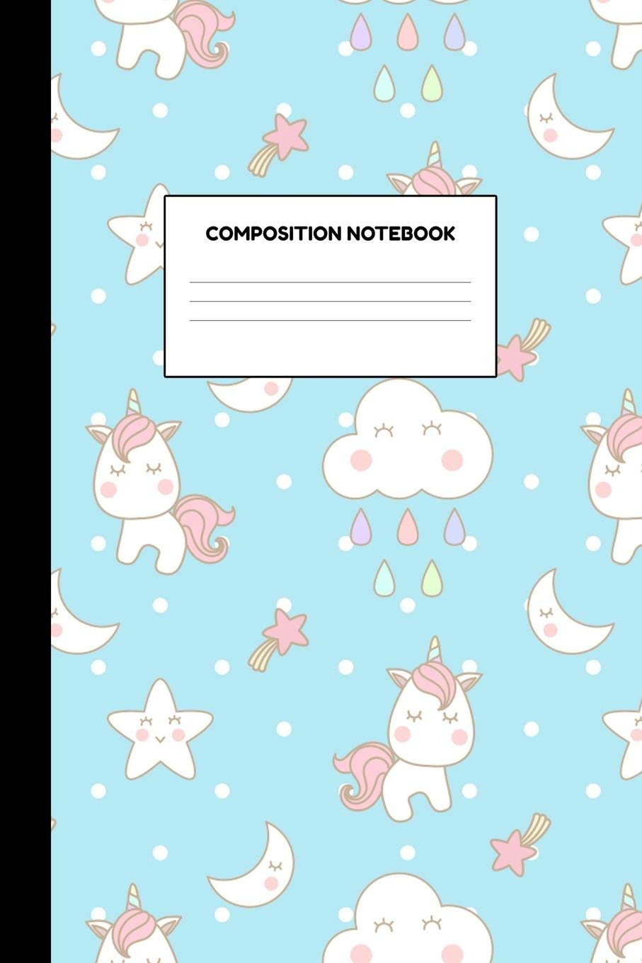 Composition Notebook: College Ruled Blank Lined Journal Paper Notebook - 120 Pages 6"x9" Smooth Matte Cover with Charming Unicorn School Supplies for Girls - Writing Notes, Drawing and Doodles book