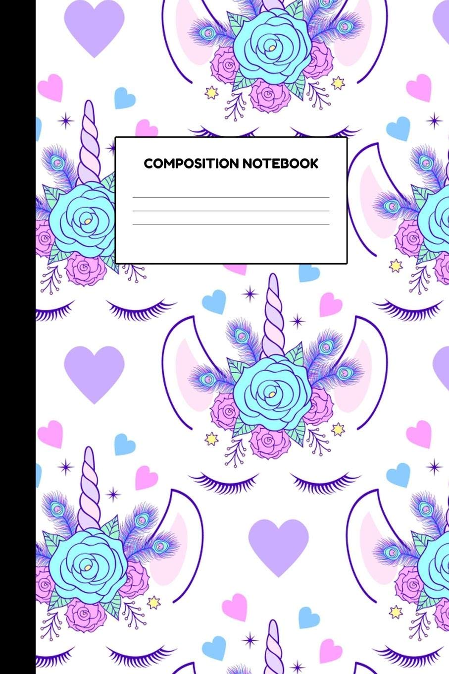 Composition Notebook: Delightful Unicorn School Supplies for Girls - College Ruled Paper Notebook Journal Blank Lined Workbook for Teens Kids Students for Home School for Writing Notes Books