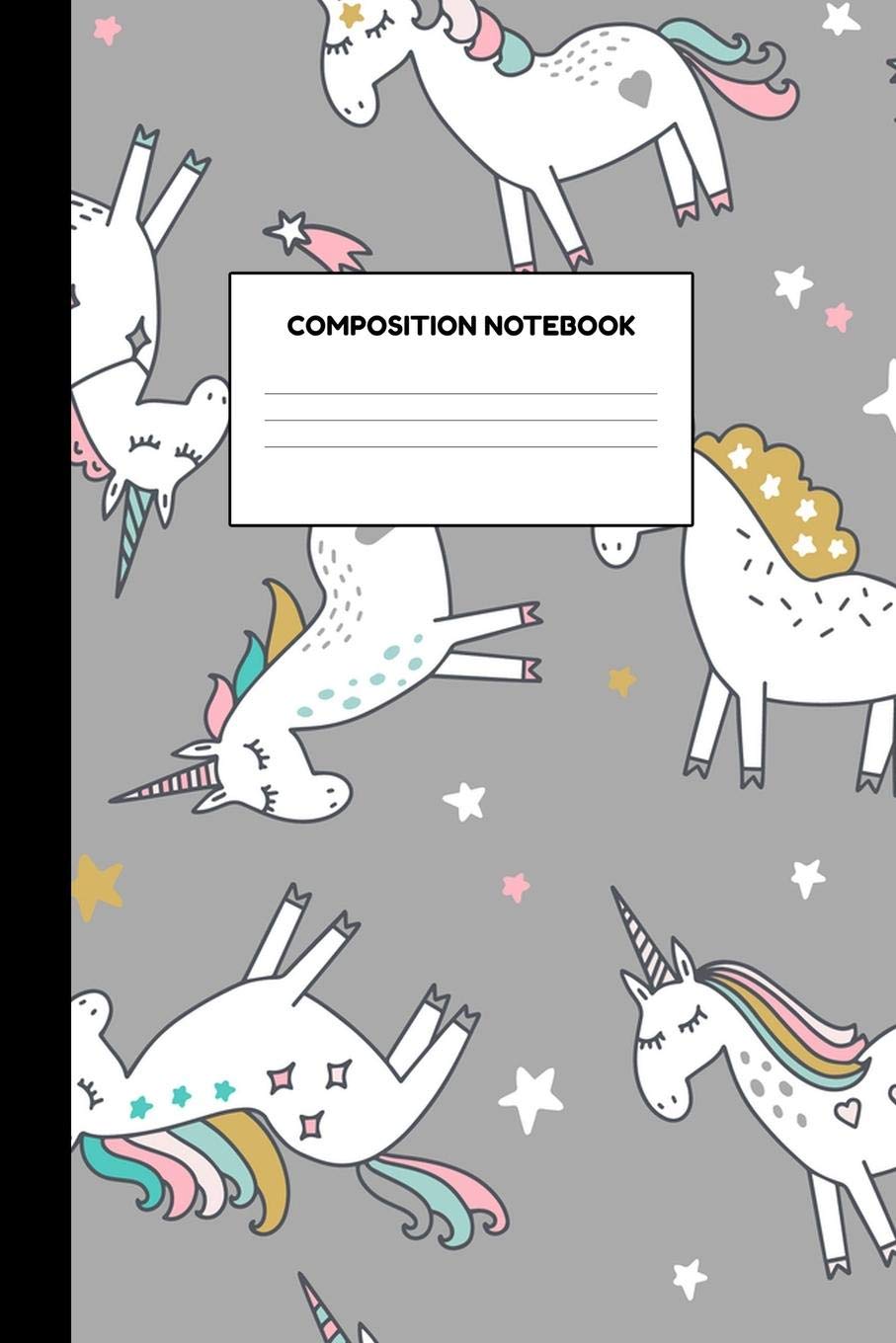 Composition Notebook: Dazzling Unicorn School Supplies for Girls - College Ruled Paper Notebook Journal Blank Lined Workbook for Teens Kids Students for Home School for Writing Notes Books
