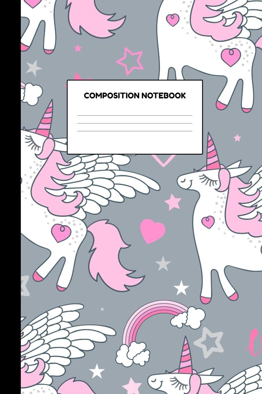 Composition Notebook: Amazing Unicorn School Supplies for Girls - College Ruled Paper Notebook Journal Blank Lined Workbook for Teens Kids Students for Home School for Writing Notes Books