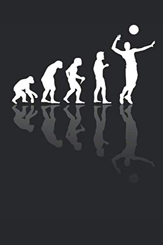 Evolution Ballsportart Volleyball: Notizbuch DIN A5 I Dotted Punkteraster I 120 Seiten I Sportart Ballsport Netzball Beachvolleyball Volleyballspiel Sportler Leisure & Fun