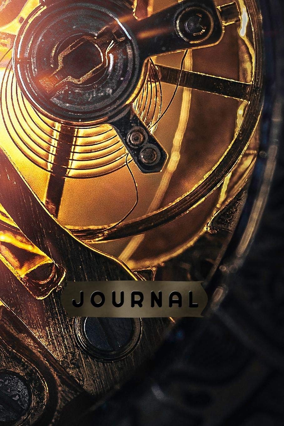 Journal: Journal: Steampunk Industrial Art Vintage Clockwork Daily Diary 6 x 9 120 Lined Notebook Pages Clock Gears 3 Media & Communication