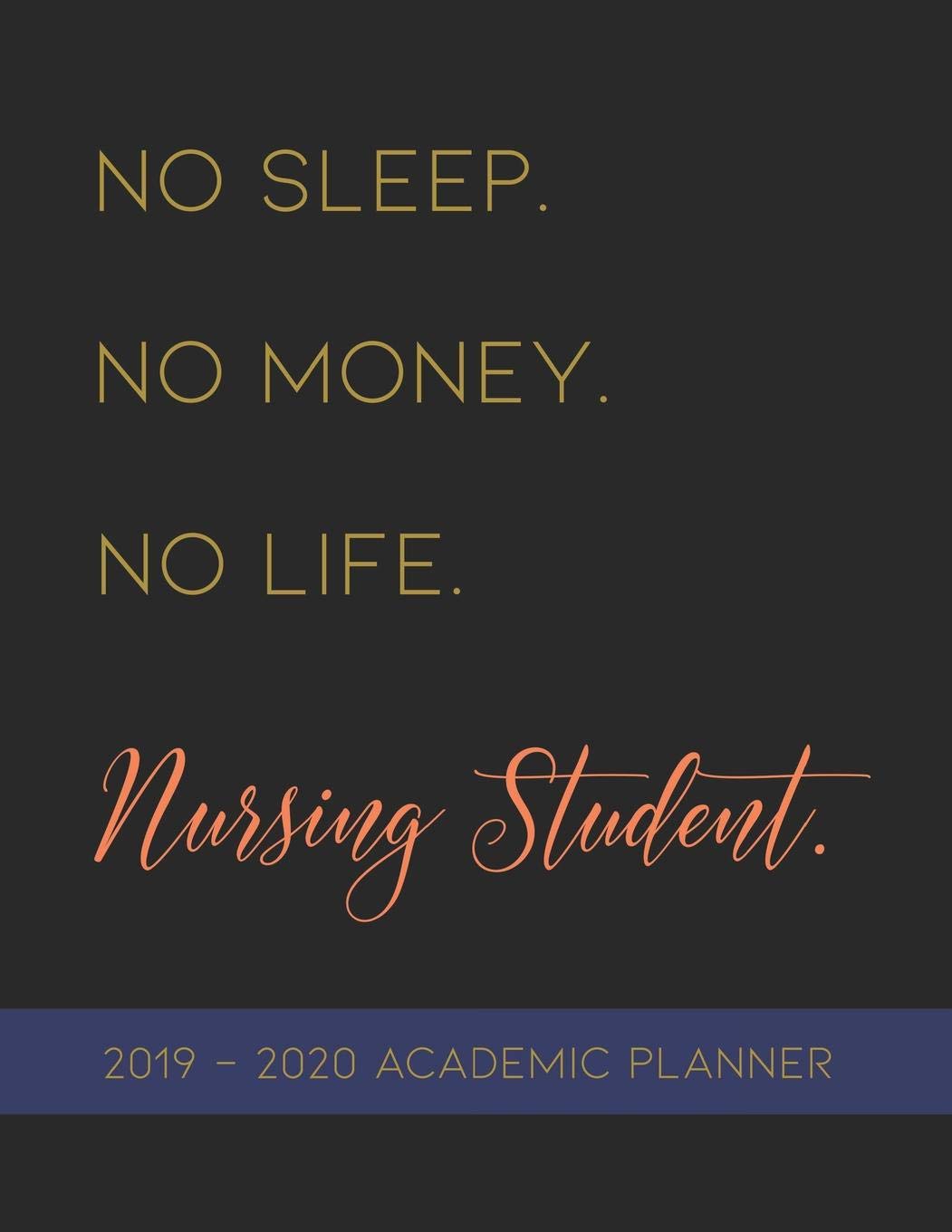 No Sleep. No Money. No Life. Nursing Student.: 2019-2020 Academic Planner for Nursing School Medicine