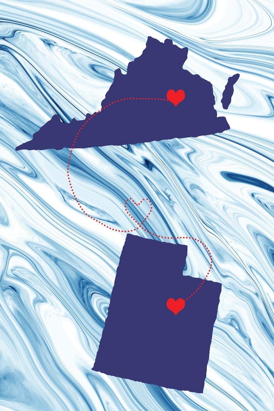 Long Distance Out of State Journal: Virginia & Utah (Two Souls One Heart US States Diary Notebook, Band 583) Books
