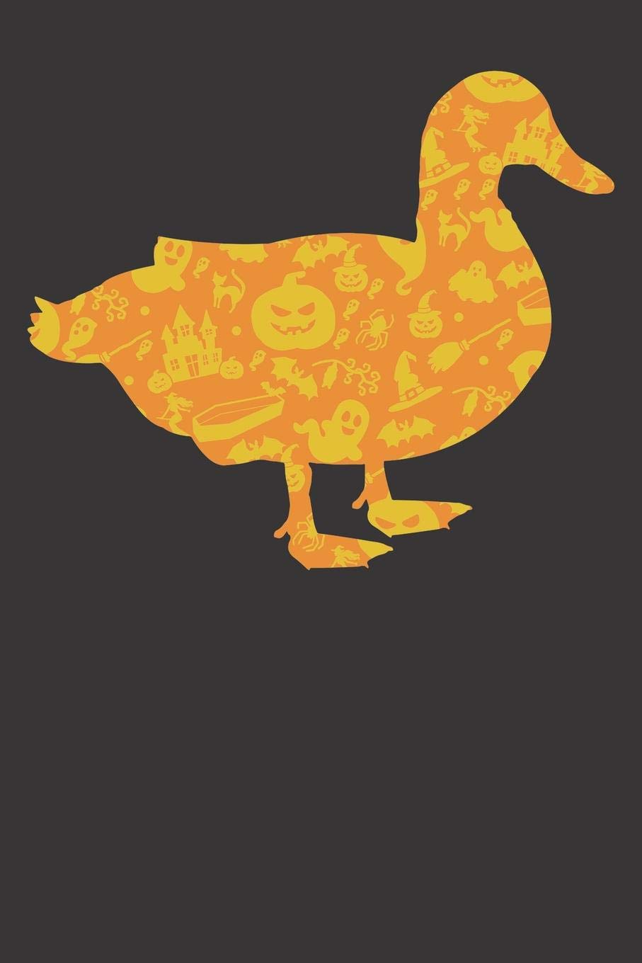 Notebook: Duck Halloween Party Pumpkin Pattern Gift Dot Grid Dotted 6x9 120 Pages Books