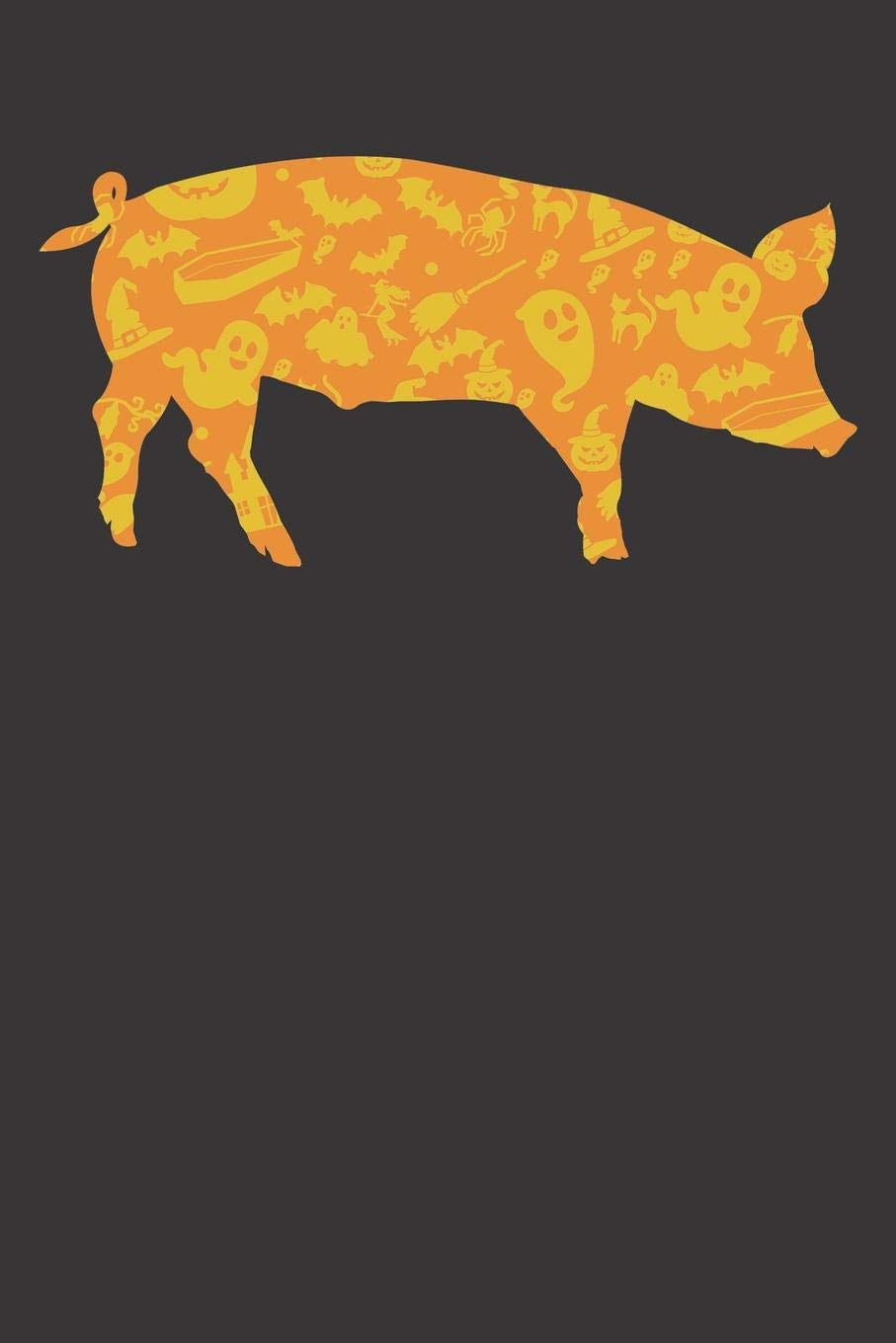 Notebook: Pig Farmer Butcher Halloween Party Pumpkin Pattern Gift Dot Grid Dotted 6x9 120 Pages Books