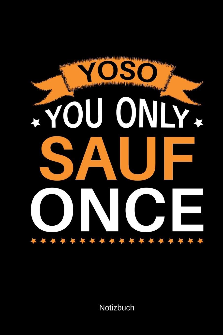 Notizbuch Yoso Sauf: Für Lehrer Freund Geschenkidee | Kariertes Notizheft Bierliebhaber Humor Sarkasmus Books