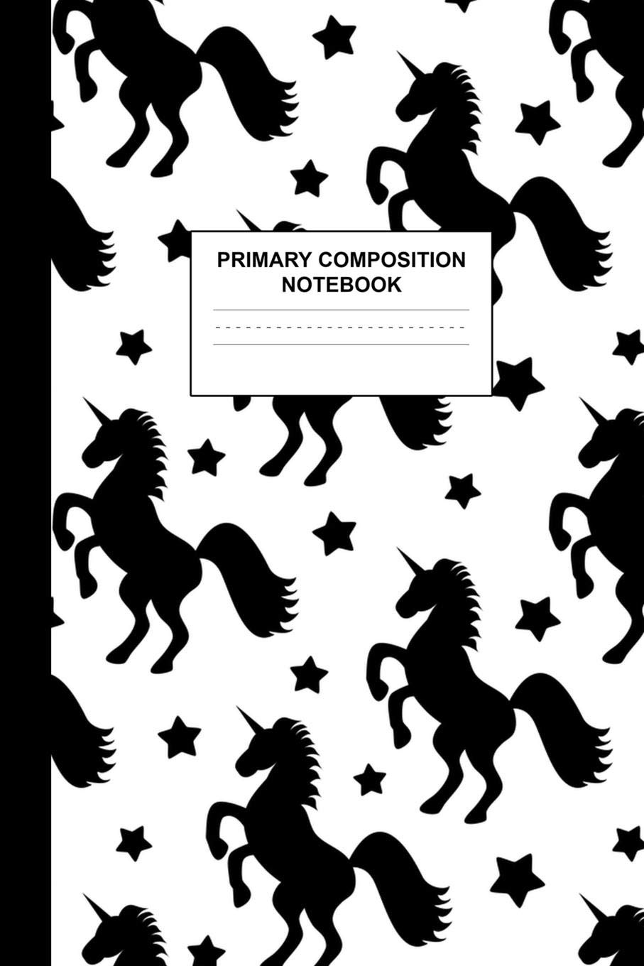 Primary Composition Notebook: Writing Journal for Grades K-2 Handwriting Practice Paper Sheets - Pretty Unicorn School Supplies for Girls, Kids and ... 1st and 2nd Grade Workbook and Activity Book Learning & Reference