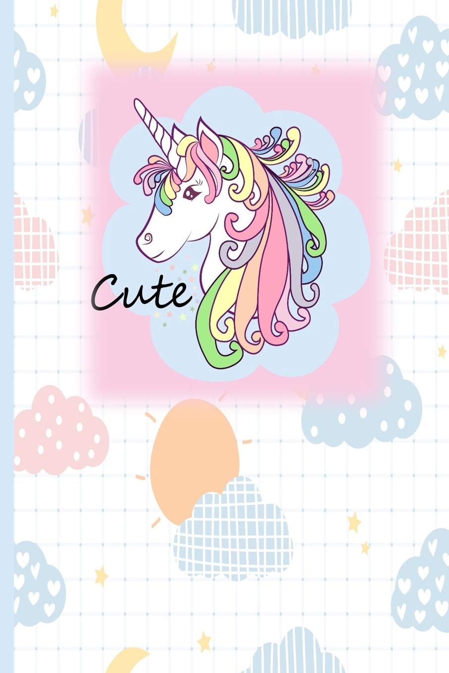 Cute Unicorn Head: Unicorn Notebook for Girls, Unicorn Journal and Sketchbook, Lined and Blank pages, For Doodling, Sketching, Drawing, Writing Notes, ... Kids, Students Girls, Home, School, Teachers Tiptoi & Games