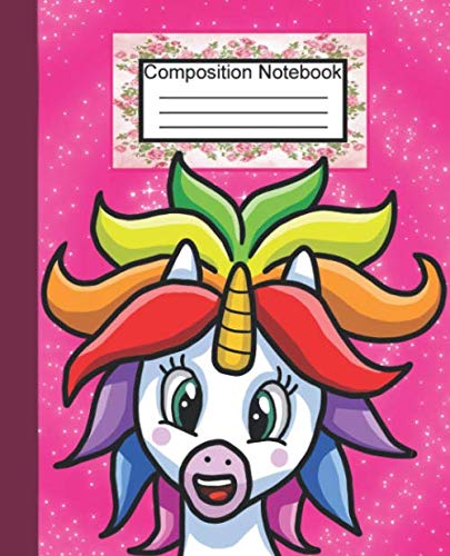 Composition Notebook: Blank Lined Composition Notebook Journal for School, Writing, Notes, Wide Ruled - 7.5 x 9.25 inches/110 blank wide lined white pages!! (Magical Unicorn, Band 3) Non-fiction