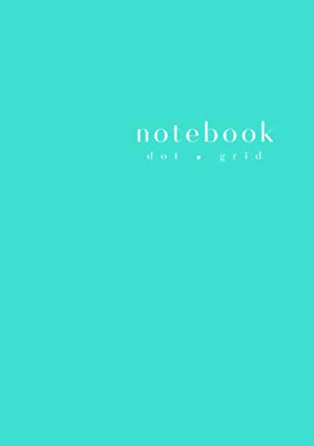 Dot Grid Notebook: A5 Blank Dotted Journal with Numbered Pages | 5mm Dot Space | Minimalist Cover Design | Turquoise Media & Communication