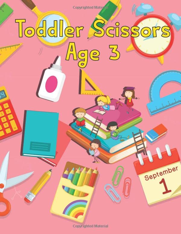 Toddler Scissors Age 3: Cut and Glue Activity Book, Cut and Paste Workbook for Kids Age 3 Study Guides
