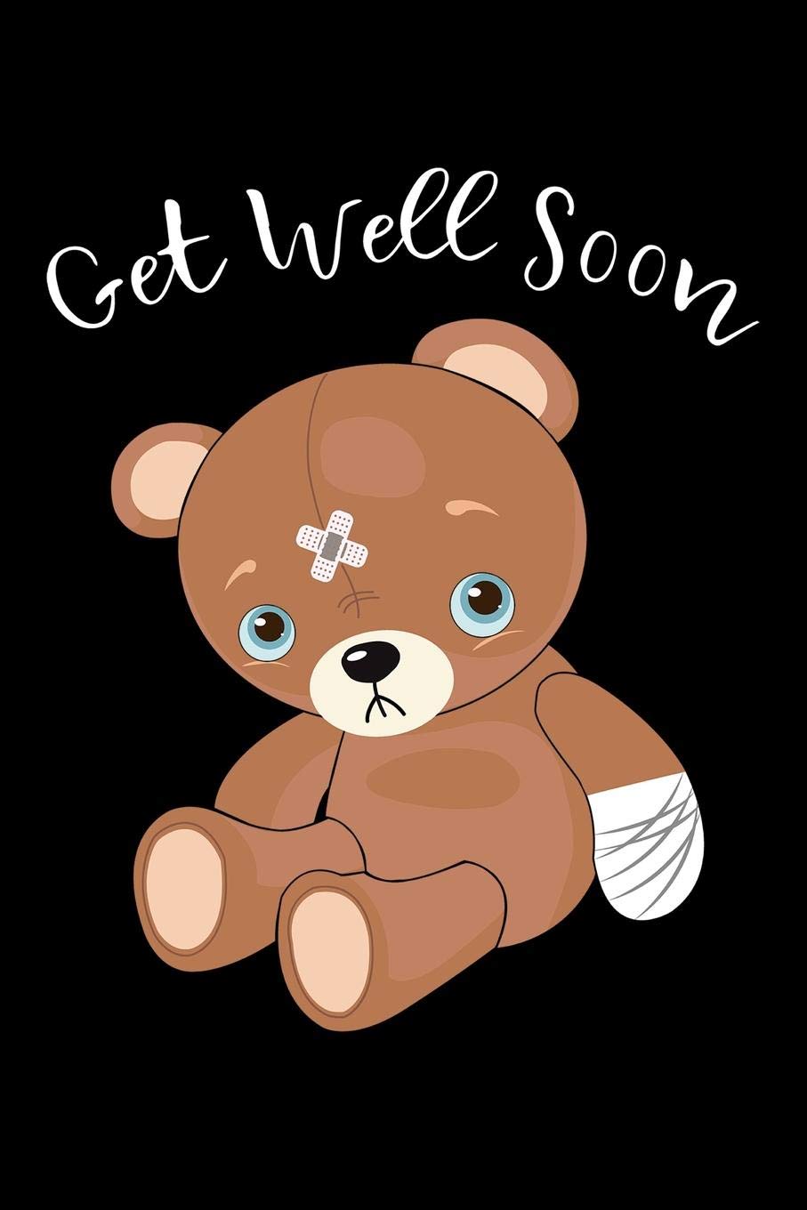 Journal: Get Well Soon Think of You Injury Accident Black Lined Notebook Writing Diary - 120 Pages 6 x 9 Film, Art & Culture