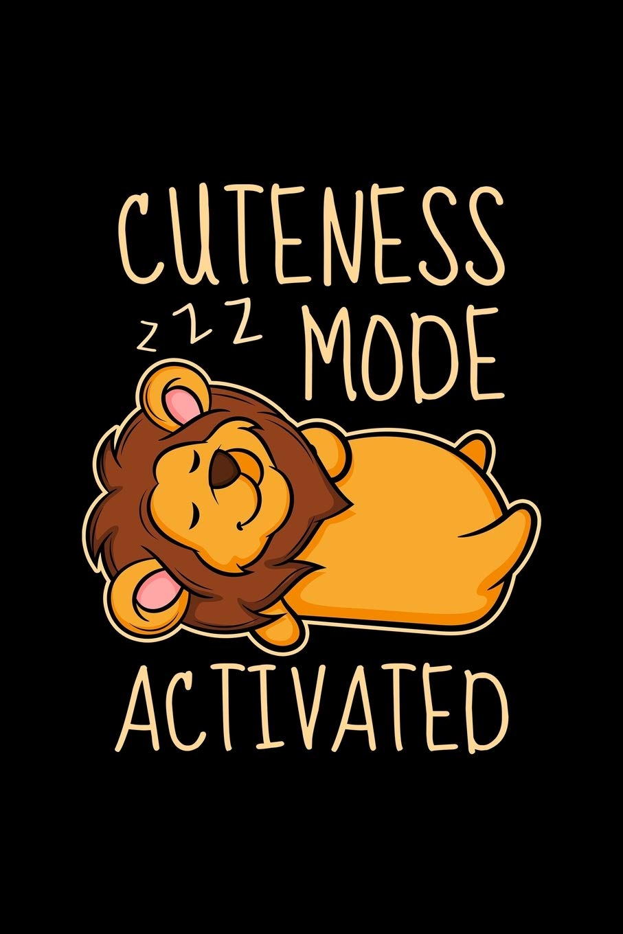 Notebook Cuteness Mode Activated: 109 pages A5 ( 6x9 inch) - Grid Paper - Graph Paper - Quad Ruled - Great gift for kids and friends - A great gift ... day of school - Little Sweet Sleeping Lion Books