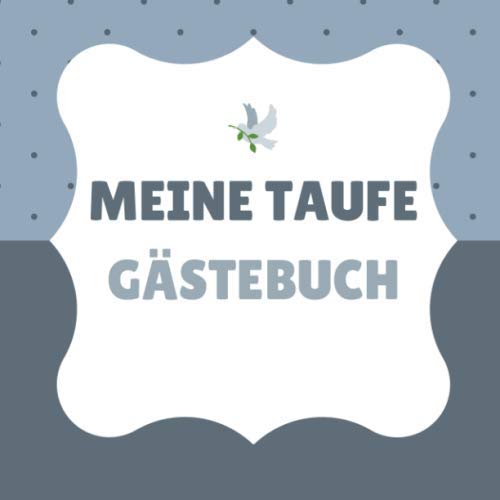 MEINE TAUFE GÄSTEBUCH: squared guestbook decorated beautiful gift idea for baptism | Girl | Boy | Christening gift | Godchild | Guest gift | scrapbook book