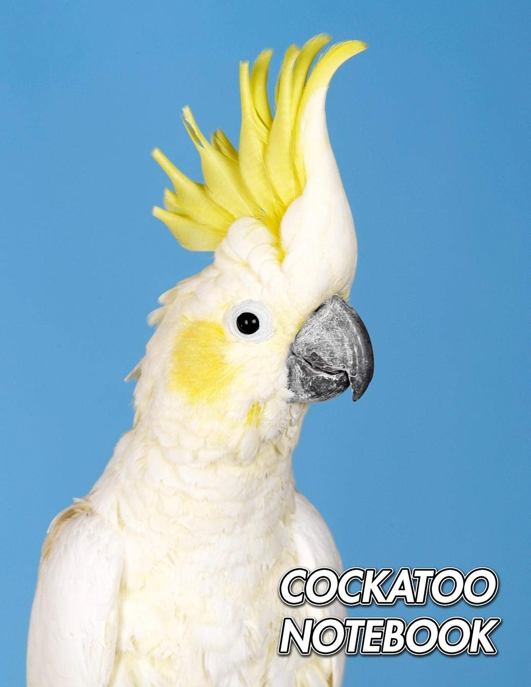 Cockatoo Notebook: Sulphur-Crested Cockatoo | Cacatua galerita | Composition Book 150 pages 8.5 x 11 in. | Wide Ruled | Writing Notebook | Lined Paper | Soft Cover | Plain Journal Mathematics